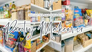 PANTRY MAKEOVER // DECLUTTER AND ORGANIZE WITH ME // PANTRY RESTOCK // CHARLOTTE GROVE FARMHOUSE