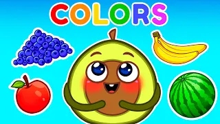 Let's Find Colors! 🍏🫐🍉 Learning Colors Song 🌈 | VocaVoca🥑 Kids Songs And Nursery Rhymes