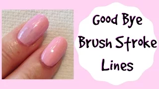 Prevent Brush Stroke Lines in Light Color Nail Polish Tutorial