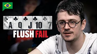 Perdendo com FLUSH! ♠️ PokerStars Brasil