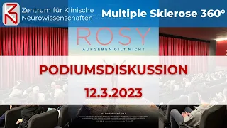 Podiumsdiskussion mit Prof. Tjalf Ziemssen & Nele Handwerker zu "Rosy - Aufgeben gilt nicht" #MS360