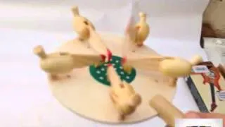 Vintage/Classic Playing Pull String Wood Chicken Eating Seeds Wooden Toy