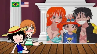 One Piece Nami's Family React to Luffy  | Gacha React | One Piece |3/3|🇧🇷🇺🇸