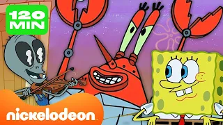 SpongeBob | I momenti più fantascientifici di SpongeBob 👽 | 2 Ore | Nickelodeon Italia