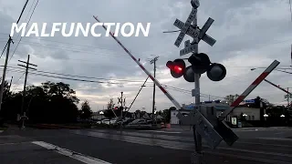 Railroad Crossing Signals Malfunction Before Train