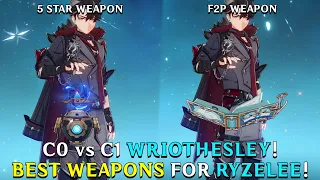 Wriothesley Wajib C1? Mencoba Weapons Terbaik Untuk RYZELEE! | Genshin Impact Indonesia