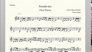 Partitura SONDA-ME - Aline Barros - Melodia
