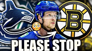 BRUINS TO TARGET ELIAS PETTERSSON? Boston, Vancouver Canucks NHL News & Trade Rumours Today 2023