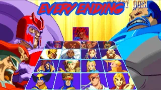 X-Men vs Street Fighter - All Character Endings