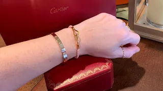 CARTIER LOVE BRACELET 🌹ROSE GOLD “UNBOXING” and reveal. Size 17. My initial thoughts.