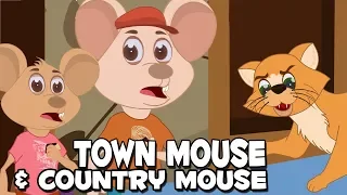 Short Stories For Kids | The Town Mouse And The Country Mouse | Animated Bedtime Stories For Kids