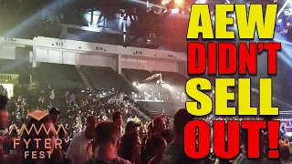 EMPTY SEATS AT AEW FYTER FEST! Kenny Omega & Young Bucks Mock WWE! (Things You Didn't Notice!)