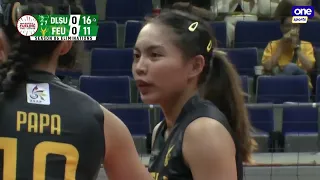 Gerz Petallo back-to-back hits for FEU vs. DLSU | UAAP Season 86 Women's Volleyball