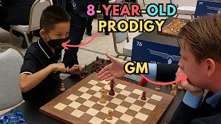 8-year-old super prodigy beats a GM | World Rapid Championships 2023