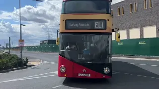 London buses - EL1 at Barking Riverside