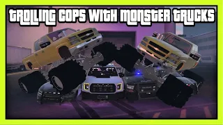 Day 14 - Trolling cops with Monster Trucks  |  RedlineRP  |  GTA5 Roleplay
