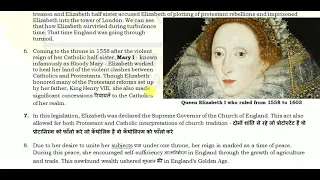 Reign of Queen Elizabeth I - 1558 to 1603
