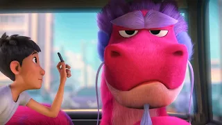 "Traffic scene" / Wish Dragon / offical promo clip - (2021) animated movie