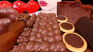 ASMR MUKBANG｜CHOCOLATE ICE CREAM RICE CAKE MALTESERS FROZEN FRUIT 버블초콜릿 초코곰젤리 초코찰떡 딸기탕후루 아이스크림 케이크먹방