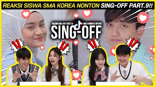 Reaksi Siswa Korea Nonton SING-OFF TIKTOK SONGS Part 9 Terbaru!! 😍😍 vs Eltasya Natasha | Reaction