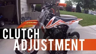 How to Adjust KTM 50 SX Clutch for 2013+ models