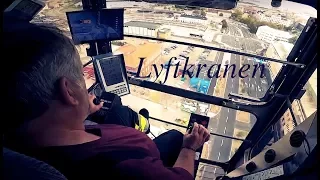 August Hylse - Min pappa i en LYFTKRAN på Pottholmen, KARLSKRONA *170919* (GoPro) Liebherr tornkran