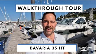 Bavaria 35 Hard Top -  Walkthrough Tour - Great accomodation and space in a very practical cruiser!