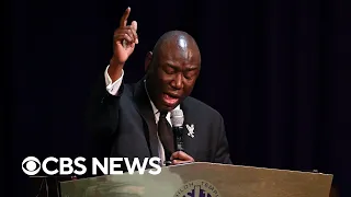 Ben Crump speaks at Amir Locke's funeral in Minneapolis