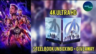 Avengers: Endgame 4K Ultra HD Steelbook Unboxing + Giveaway