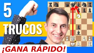 ⚡ 5 trucos asesinos para GANAR RÁPIDO con el Gambito de Rey