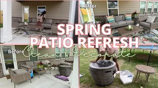 Spring Patio Refresh *2024* || SHOP, CLEAN & DECORATE WITH ME || CLEANING MOTIVATION