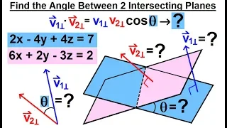 Calculus 3: Ch 2.2 Planes in 3-D Equation (12 of 22) What is the Angle Between the 2 Planes?