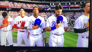 Scott and Seth Avett sing The National Anthem, Home Run Derby, Colorado, July 12, 2021