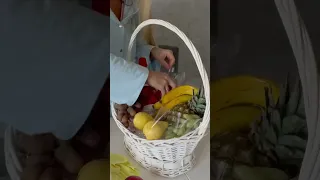 Корзина с фруктами своими руками