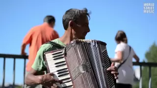 Street Accordionist from Romania in Paris, France