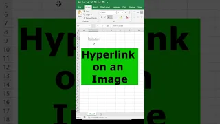 Quick Hyperlink on an Image in Excel | Open a Webpage by Clicking on an Image | Excel Shortcut CtrlK