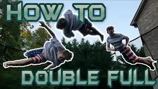 How to do a Double Full on trampoline | BEST TUTORIAL | You can learn in only 5 minutes! |