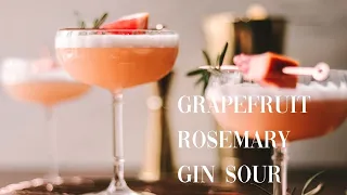 Grapefruit Rosemary Gin Sour