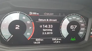 Audi A1 2019 30 TFSI 116 PS 0-100, 0-150 km/h acceleration POV