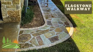 How To Build A Flagstone Walkway - Using Concrete