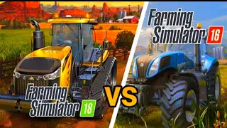 Farming Simulator 18 vs Farming Simulator 16  gameplayfs18 #fs16 #fs20 #only farming #farming #fs