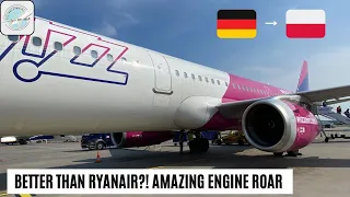 (4K) TRIPREPORT | Hamburg - Gdańsk | Wizz Air Airbus A321-200 | amazing engine roar | flying2travel