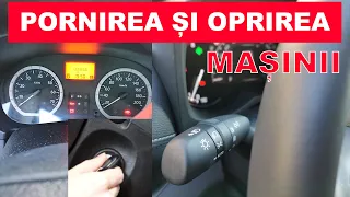 PORNIREA SI OPRIREA MASINII PE LOC DREPT | Lectia 3