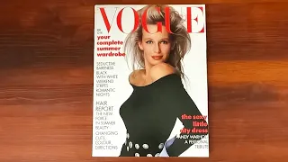 1987 May ASMR Magazine Flip Through: British Vogue w Estelle Lefebure, Andy Warhol, Cindy Crawford