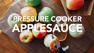 Fast Homemade Pressure Cooker Applesauce