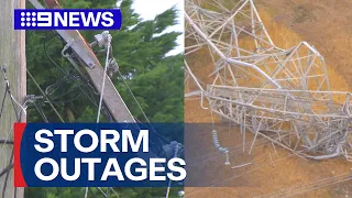 More than 130,000 homes and businesses without power in Victoria | 9 News Australia