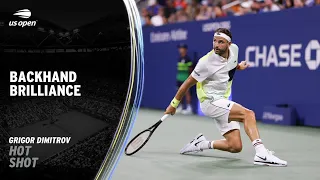 Grigor Dimitrov Backhand Brilliance | 2023 US Open