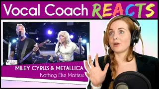 Vocal Coach reacts to Miley Cyrus and Metallica “Nothing Else Matters” Live on the Stern Show