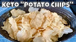 Keto "Potato Chips" - Dehydrated, Crispy, Delicious Jicama Chips