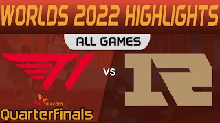 T1 vs RNG Highlights ALL GAMES Quarterfinals Worlds 2022 T1 vs Royal Never Give Up by Onivia